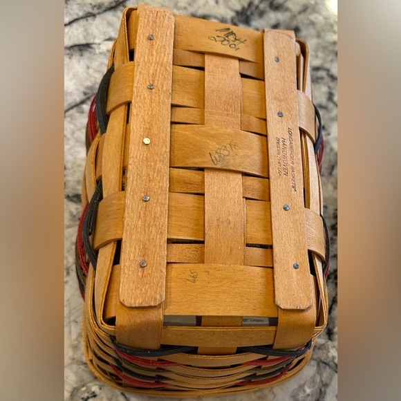 EUC Large Longaberger Recipe Basket with Lid, Protector, & NIP 4x6 Recipe Cards - Picture 12 of 12